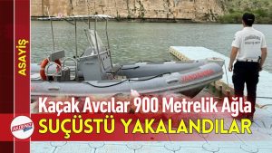 Kaçak Avcılar 900 Metrelik Ağla Suçüstü Yakalandılar